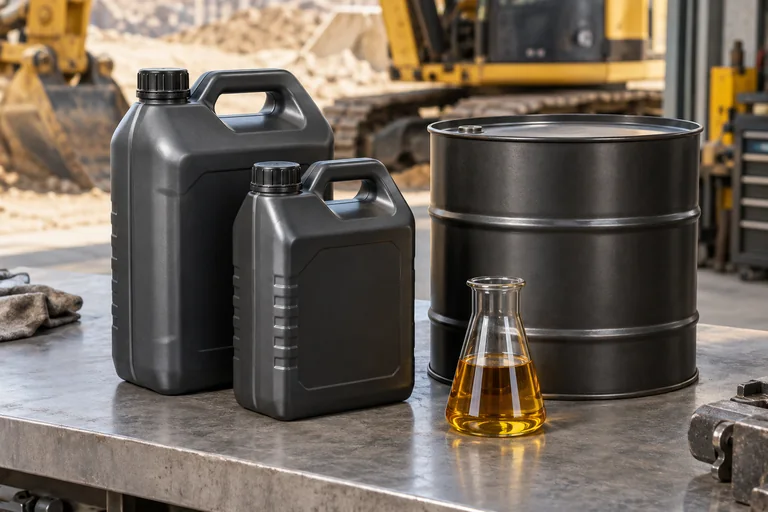 Illustrative heavy equipment technical oils photography